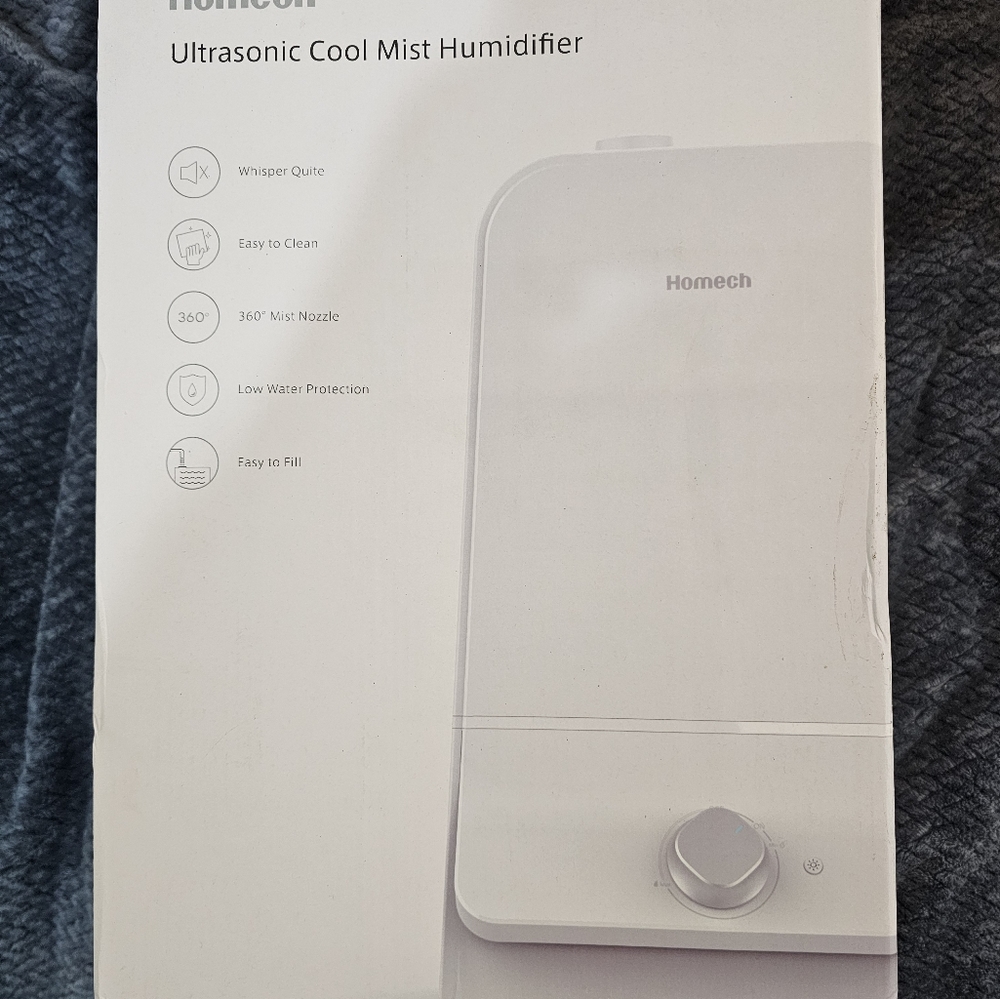 Homech ultrasound cool mist humidifier